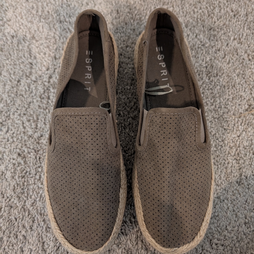 Esprit Women's Brown Espadrilles Slip-On Shoes